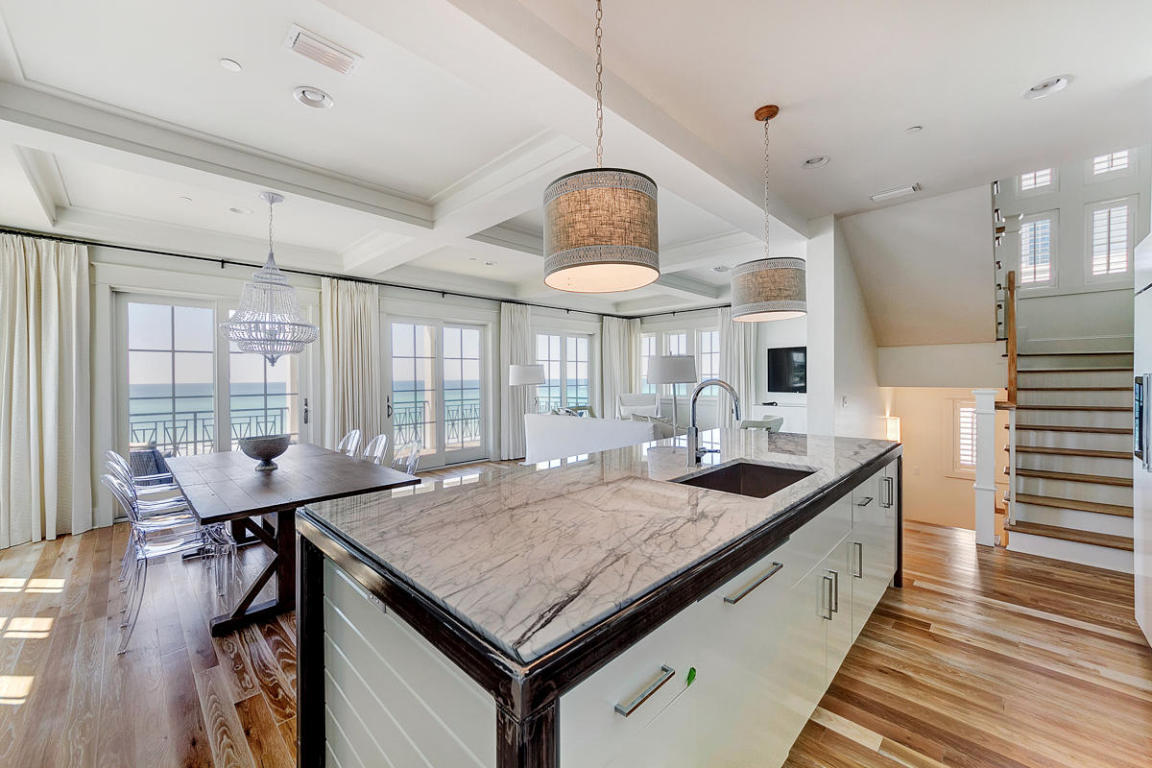 7 Winston Ln Inlet Beach Inlet Beach, FL 32461 - Photo 11 of 19 a kitchen with granite countertop a sink and a stove