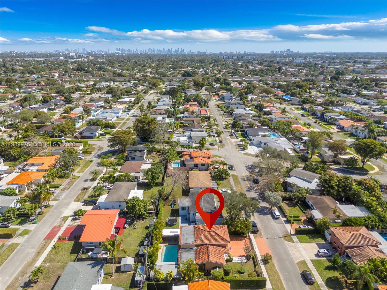 7941 Southwest 18th Terrace Miami, FL 33155 - Photo 54 of 60 an aerial view of a city