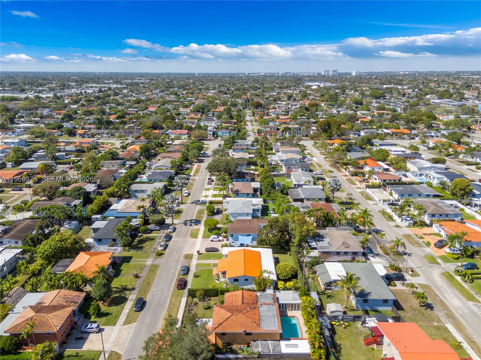 7941 Southwest 18th Terrace Miami, FL 33155 - Photo 59 of 60 an aerial view of residential houses with outdoor space