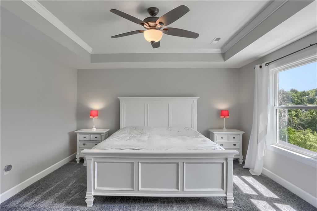 237 Tamarack Drive Gibsonia, PA 15044 - Photo 23 of 48 a bathroom with a sink and a chandelier