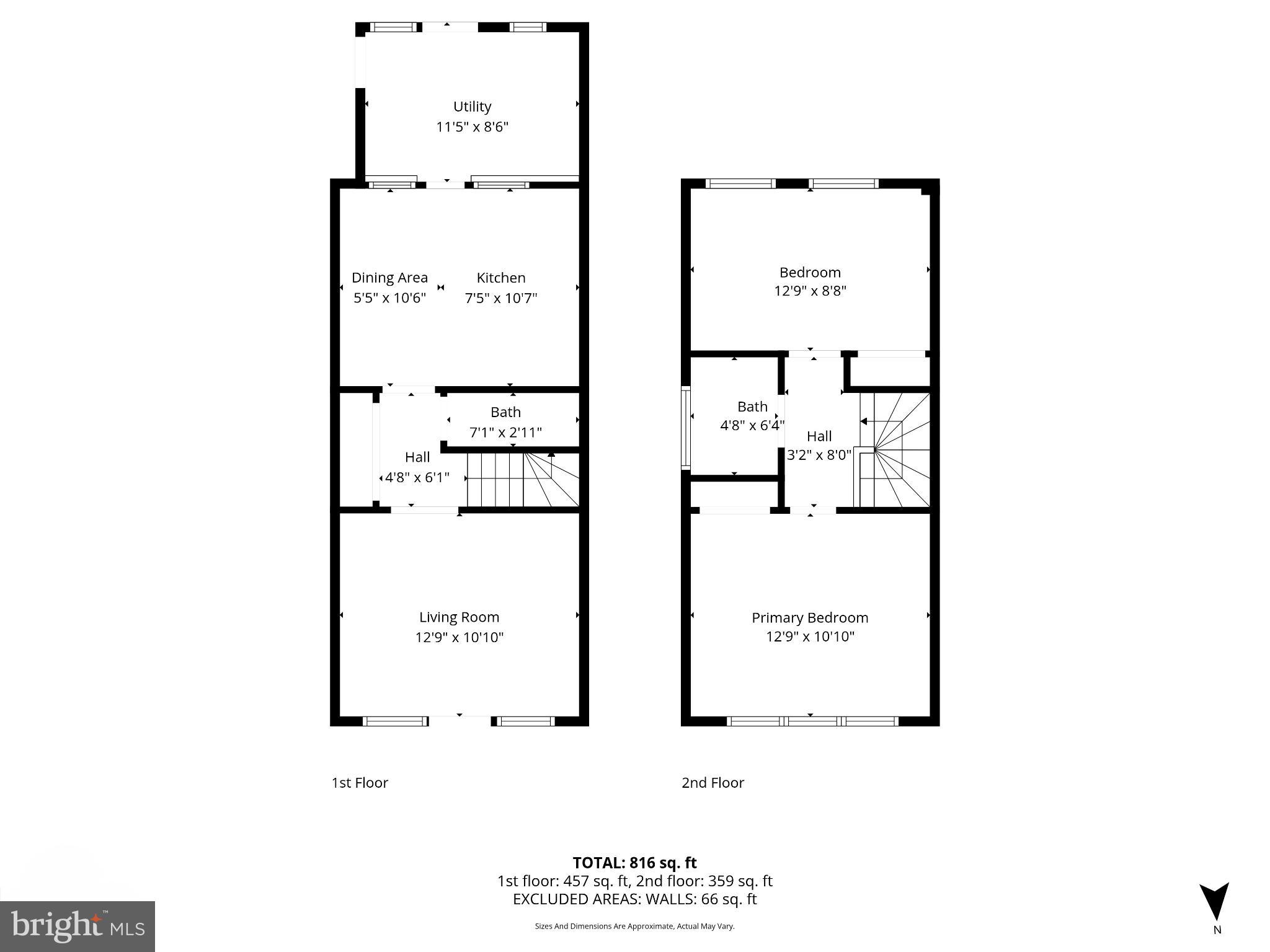 1841 L Street Northeast Washington, DC 20002 - Photo 29 of 31 a picture of a floor plan