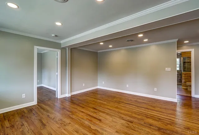 wooden floor in an empty room