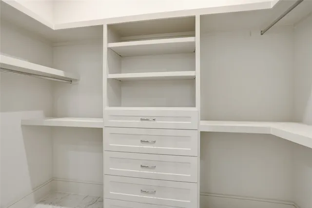 a close view of closet