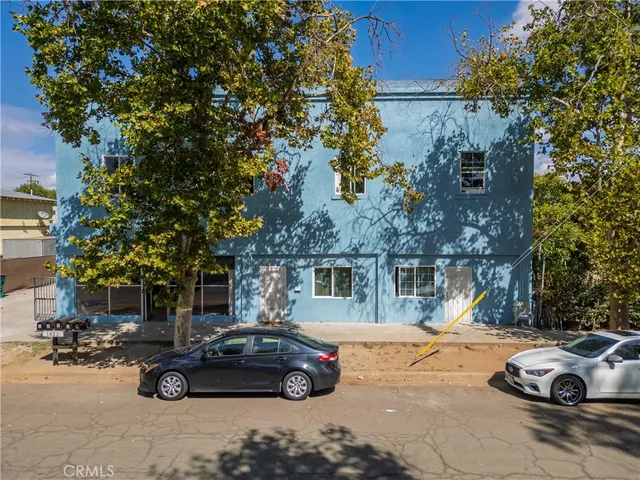 a car parked in front of a house
