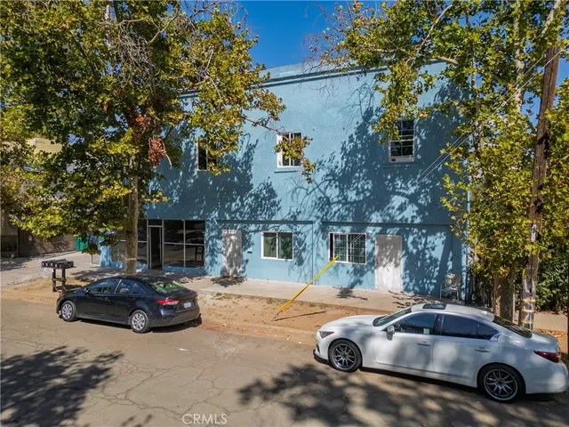 a car parked in front of a house