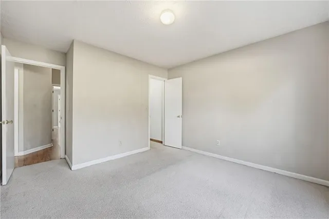 a view of an empty room