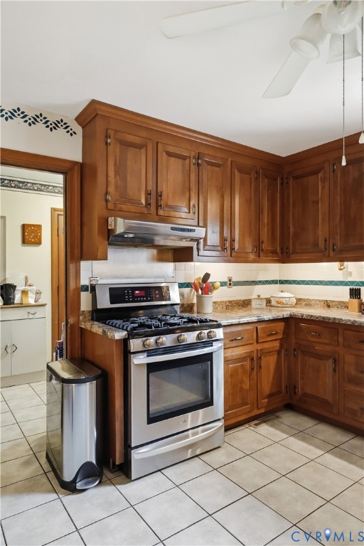 2500 Patricia Road Richmond, VA 23231 - Photo 10 of 34 Kitchen featuring stainless steel range with overh