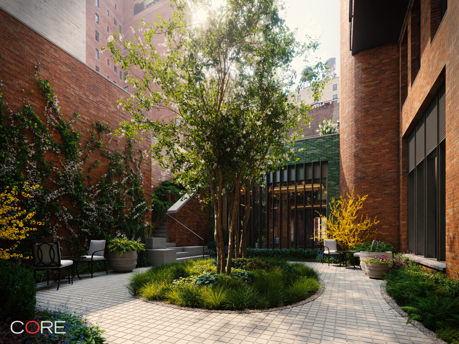 Undisclosed Address Manhattan, NY 10011 - Photo 10 of 19 a front view of a house with a yard