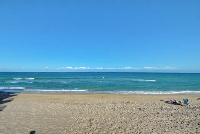 a view of an ocean beach