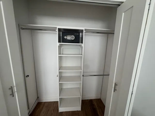 a view of walk in closet