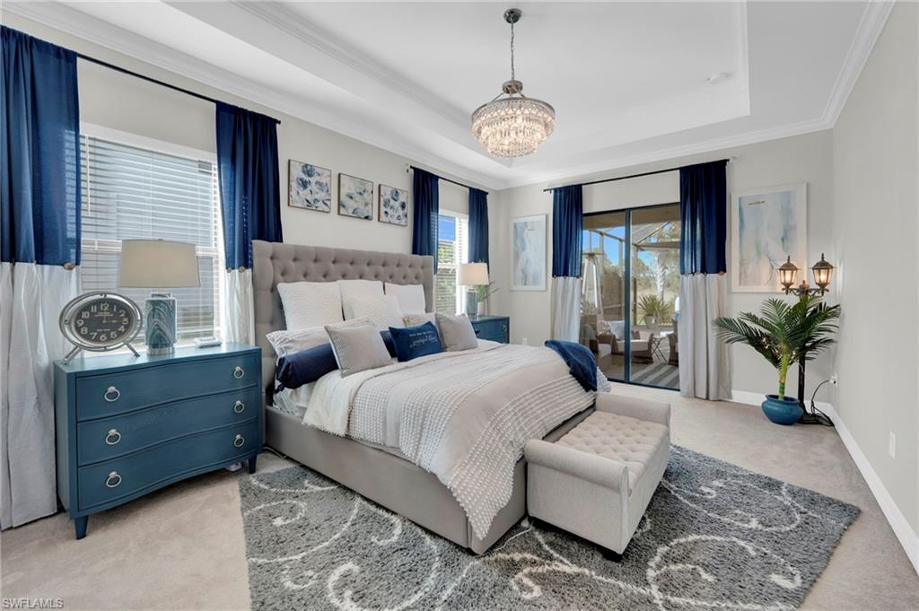 17852 Rosehill Court Estero, FL 33928 - Photo 21 of 50 11ft Tray Ceiling with crown molding for an elevated look