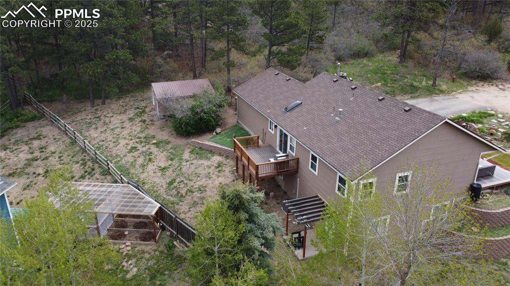 151 Star View Circle Palmer Lake, CO 80133 - Photo 34 of 36 Aerial view of property and surrounding area