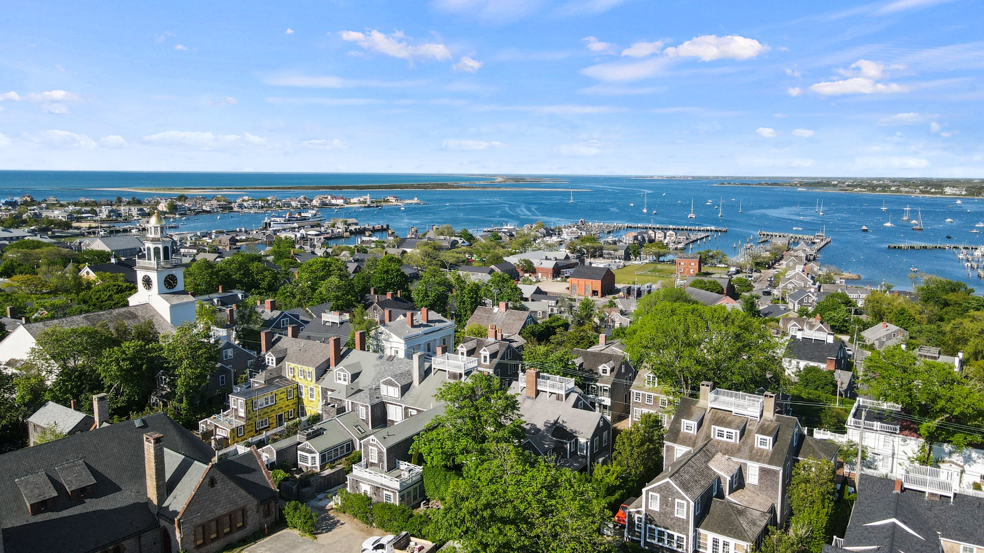 19 Orange Street Nantucket, MA 02554 - Photo 5 of 85 an aerial view of multiple house