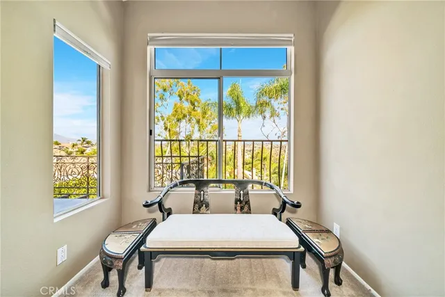 a very nice looking room with a large window