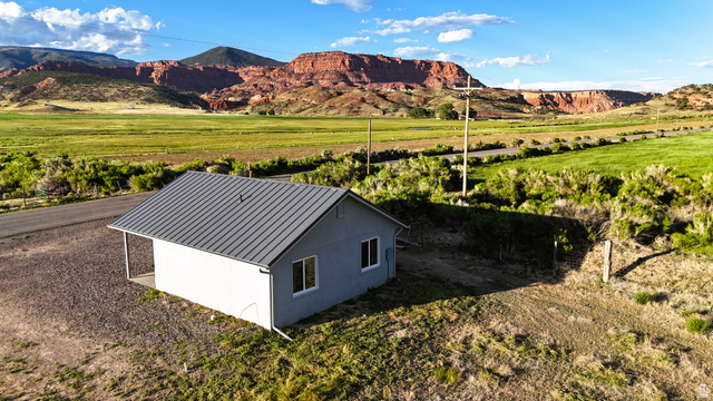 Mountain view with rural landscape