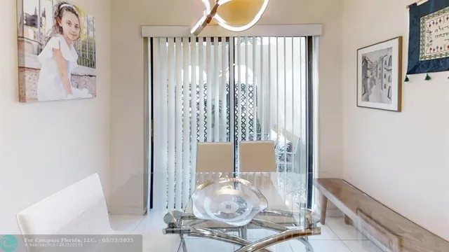 a workspace with furniture and a window