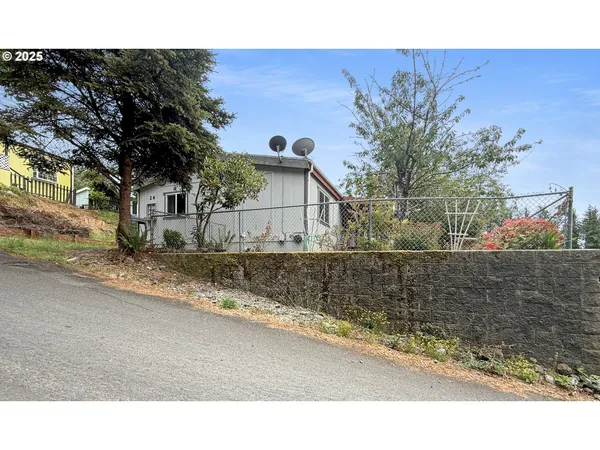 a backyard of a house