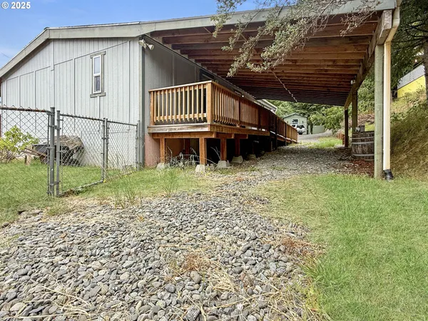 a view of a porch