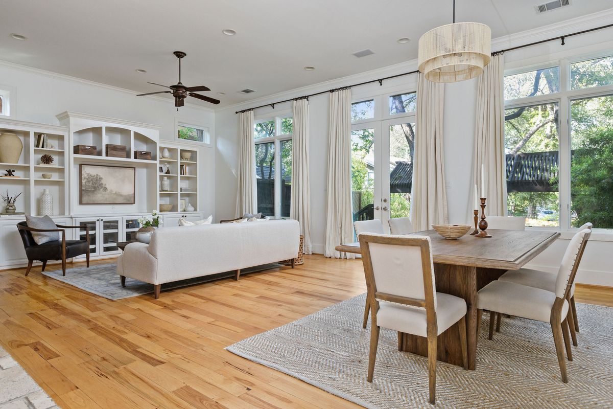2308 West 9th Street, Unit B Austin, TX 78703 - Photo 14 of 40 a view of a dining room with furniture window and outside view