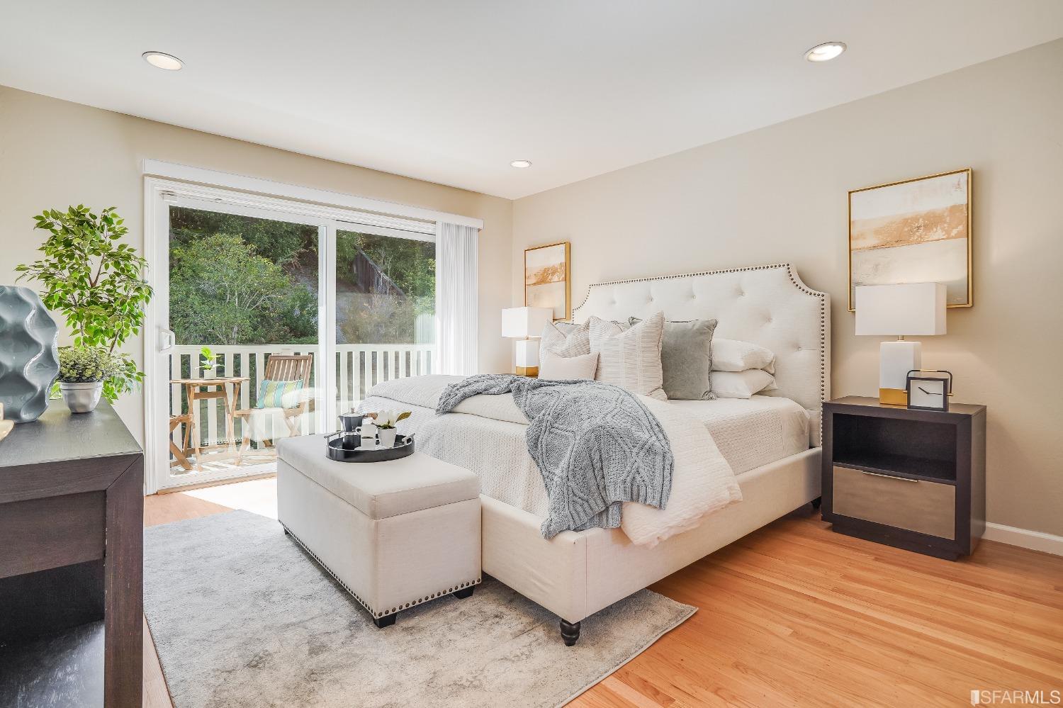 1838 Whitecliff Way San Mateo, CA 94402 - Photo 33 of 56 a bedroom with furniture and a large window