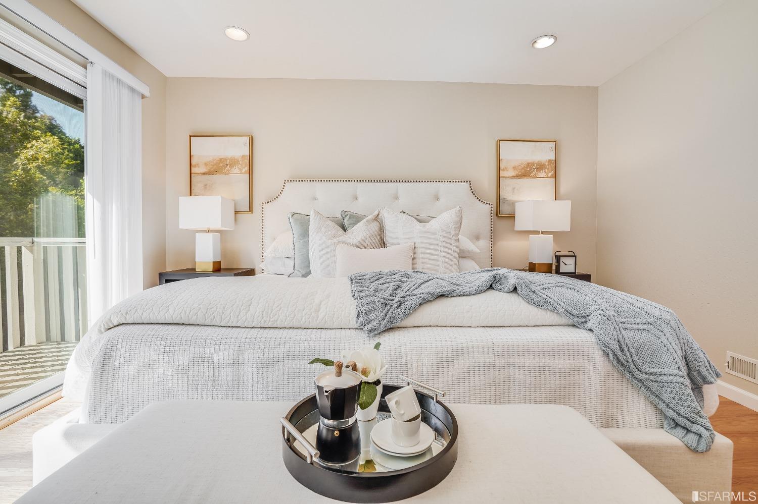 1838 Whitecliff Way San Mateo, CA 94402 - Photo 34 of 56 a bedroom with a bed and a chair