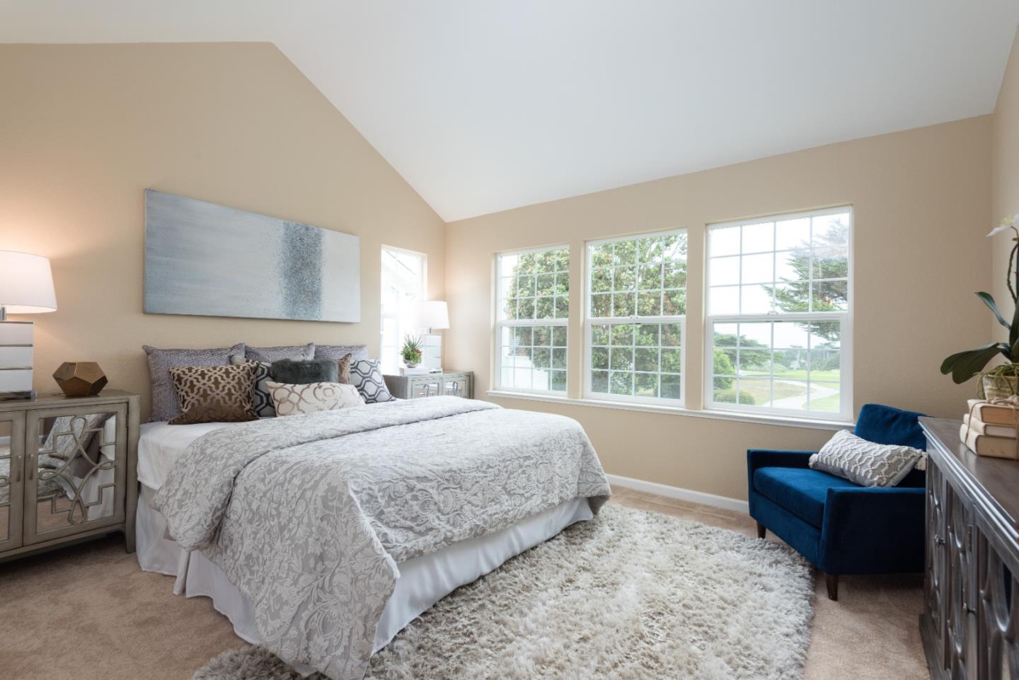 6 Muirfield Road Half Moon Bay, CA 94019 - Photo 11 of 25 a bedroom with bed couch and window