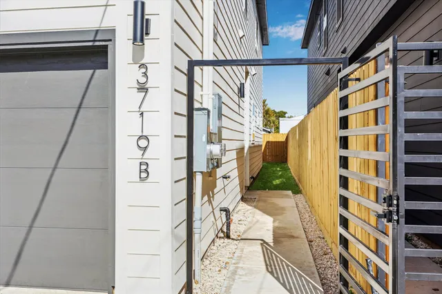 a view of balcony with stairs