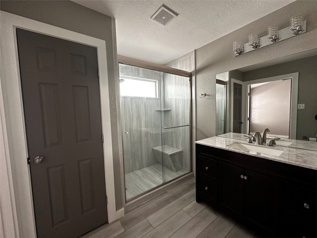 17733 Loch Linnhe Loop Pflugerville, TX 78660 - Photo 15 of 16 a bathroom with a double vanity sink and mirror