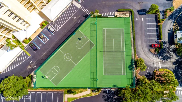 a view of a city with tall buildings