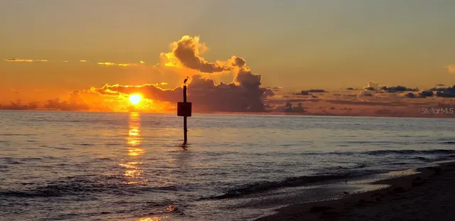a view of an ocean from a beach