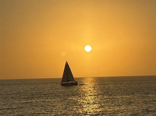 a view of a lake and mountain