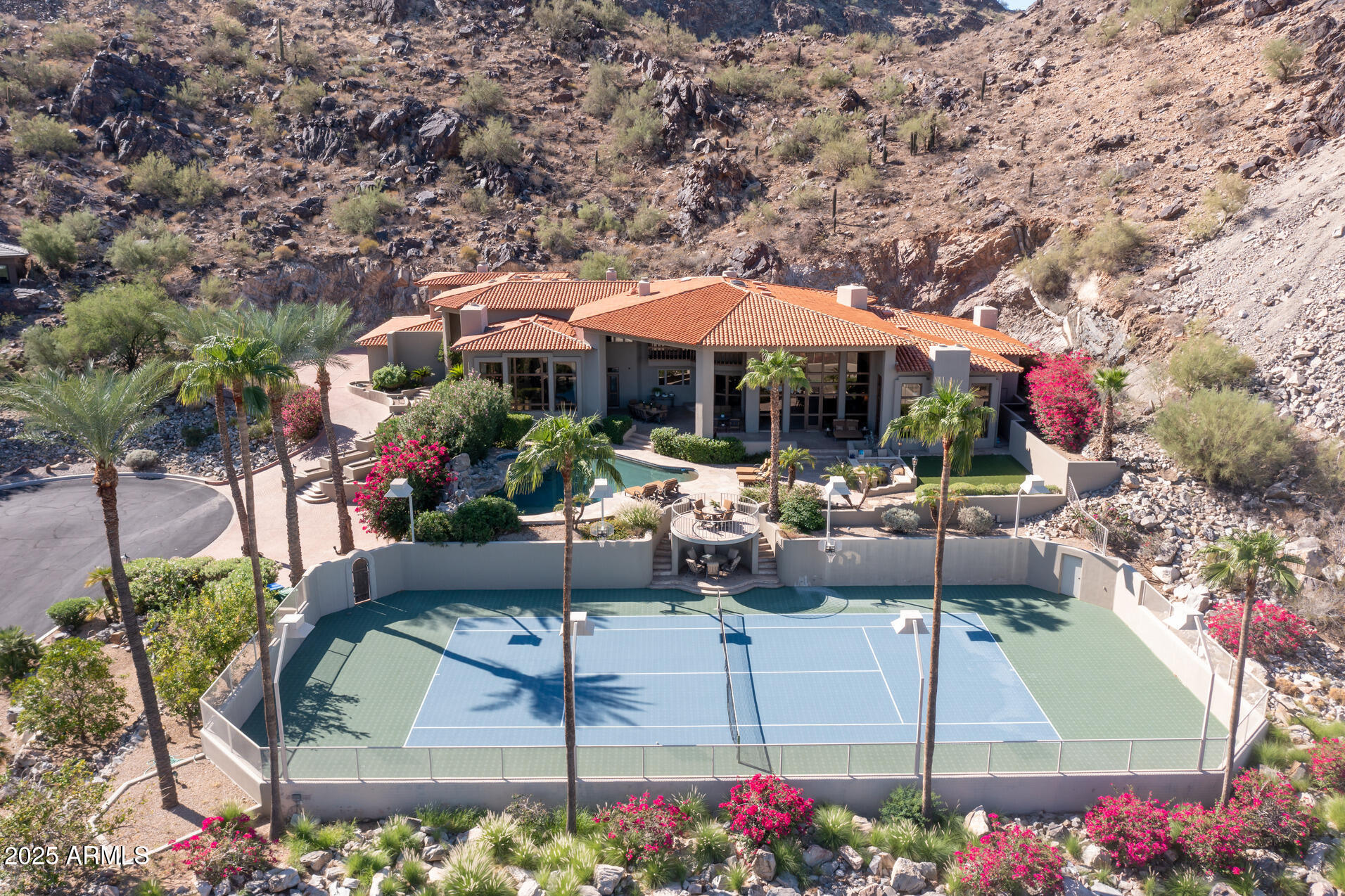 5407 East Roadrunner Road Paradise Valley, AZ 85253 - Photo 5 of 45 Private Tennis Court
