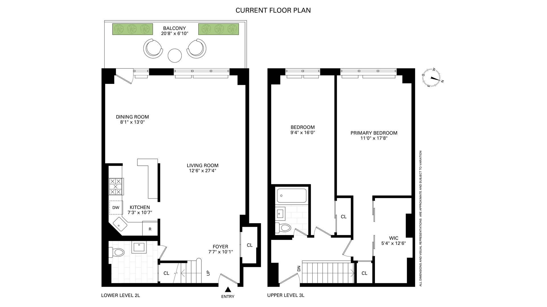415 Argyle Road, Unit 2/3L Brooklyn, NY 11218 - Photo 22 of 23 a picture of a floor plan