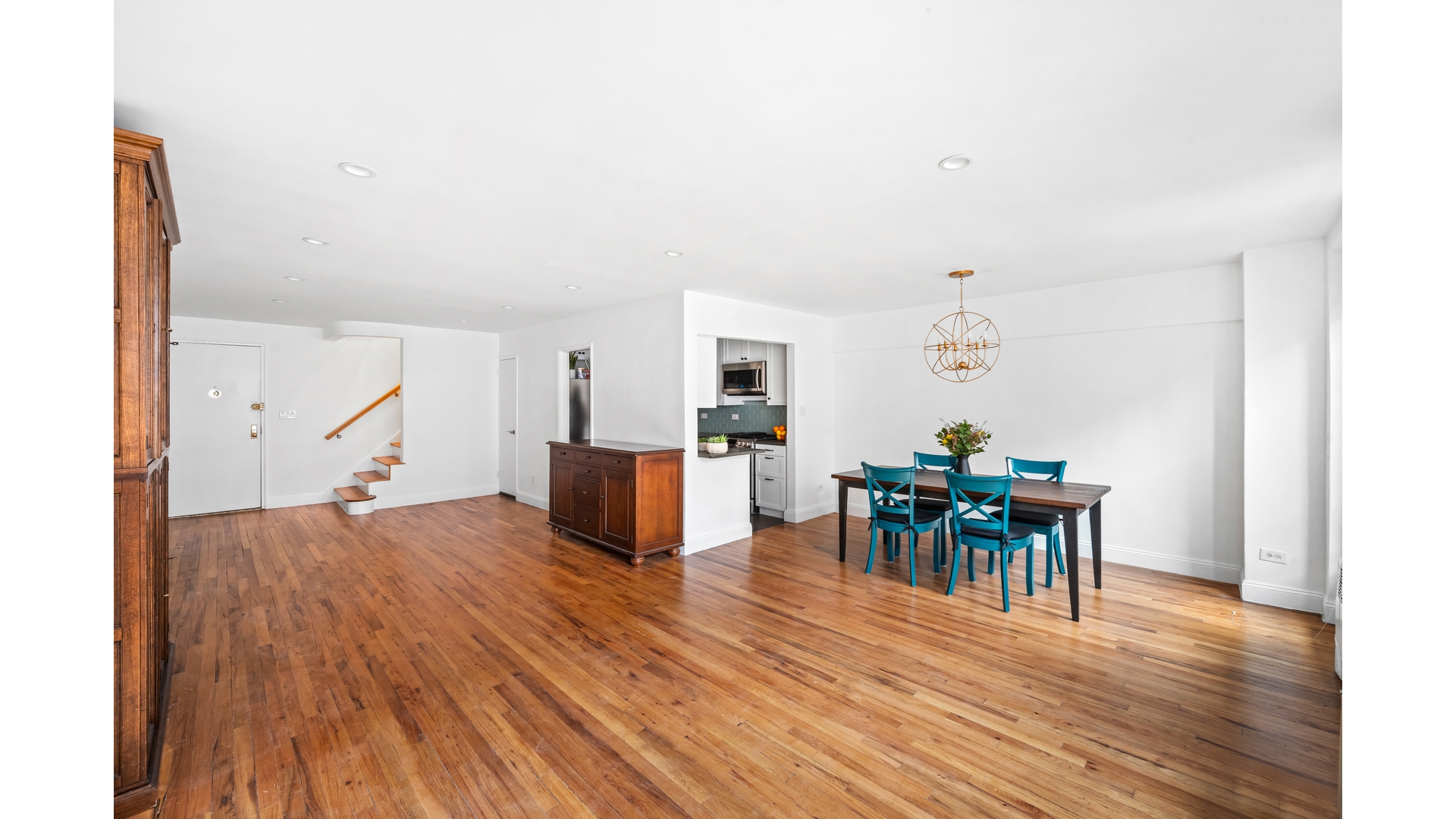 415 Argyle Road, Unit 2/3L Brooklyn, NY 11218 - Photo 2 of 23 a view of a dining room with furniture and wooden floor