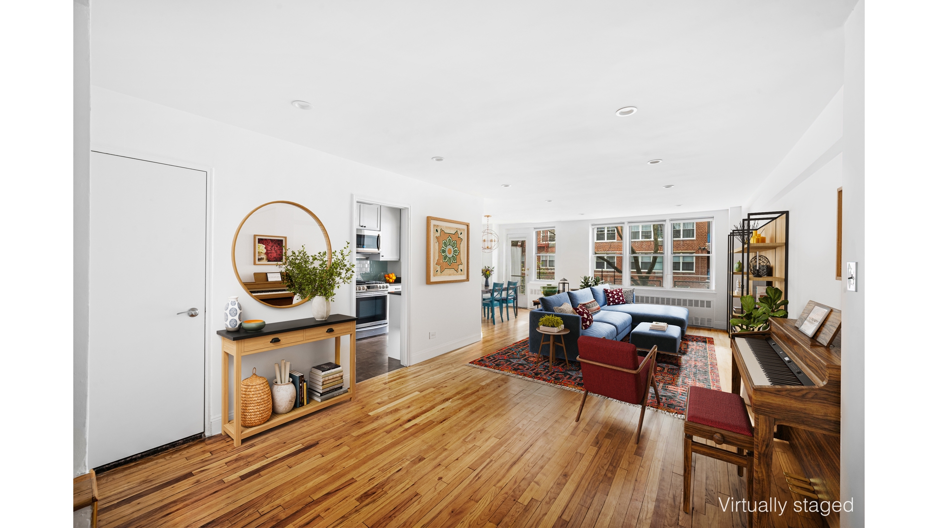 415 Argyle Road, Unit 2/3L Brooklyn, NY 11218 - Photo 3 of 23 a living room with furniture and a wooden floor