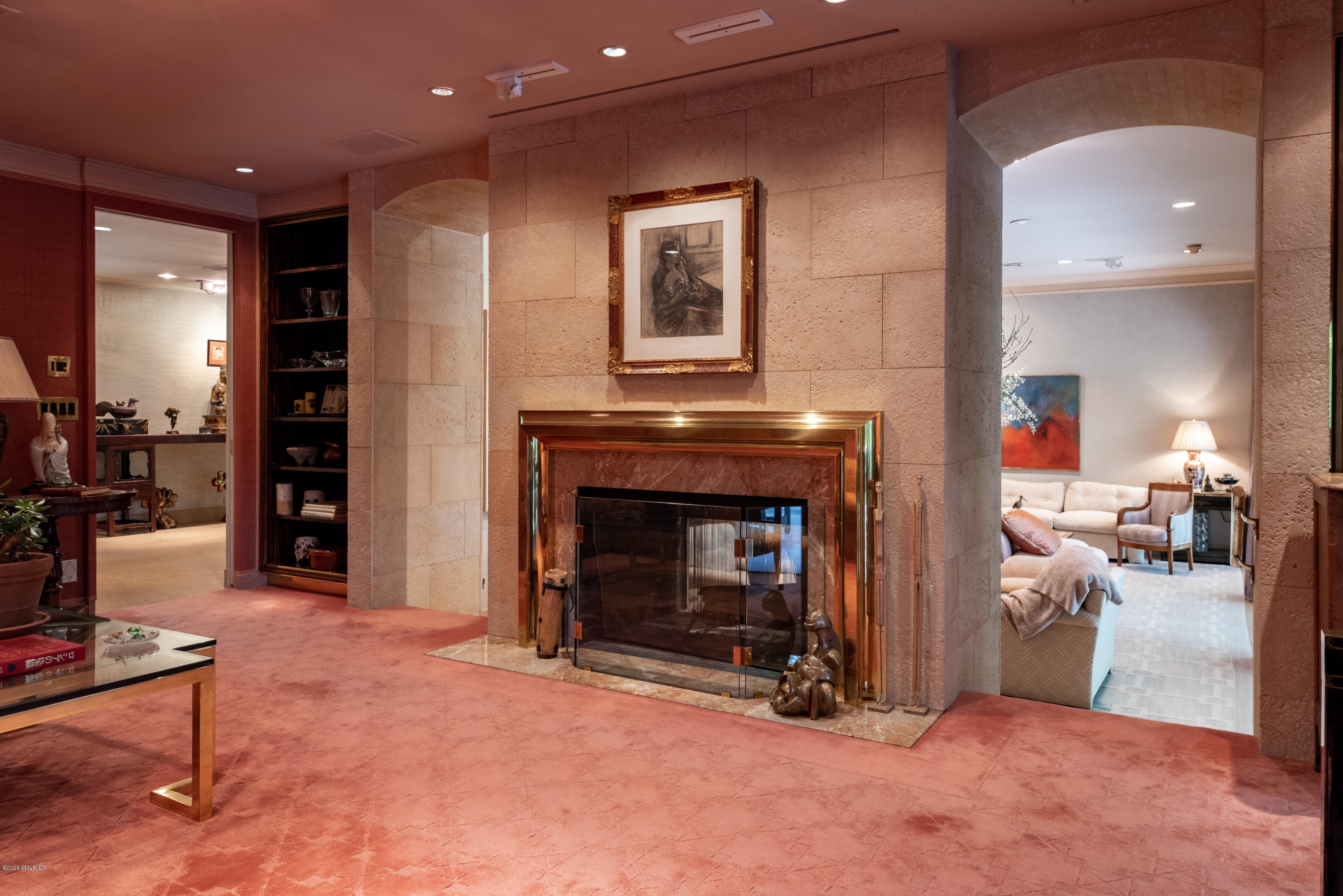 51-0 Burying Hill Road Greenwich, CT 06831 - Photo 11 of 47 a view of livingroom with furniture and a fireplace