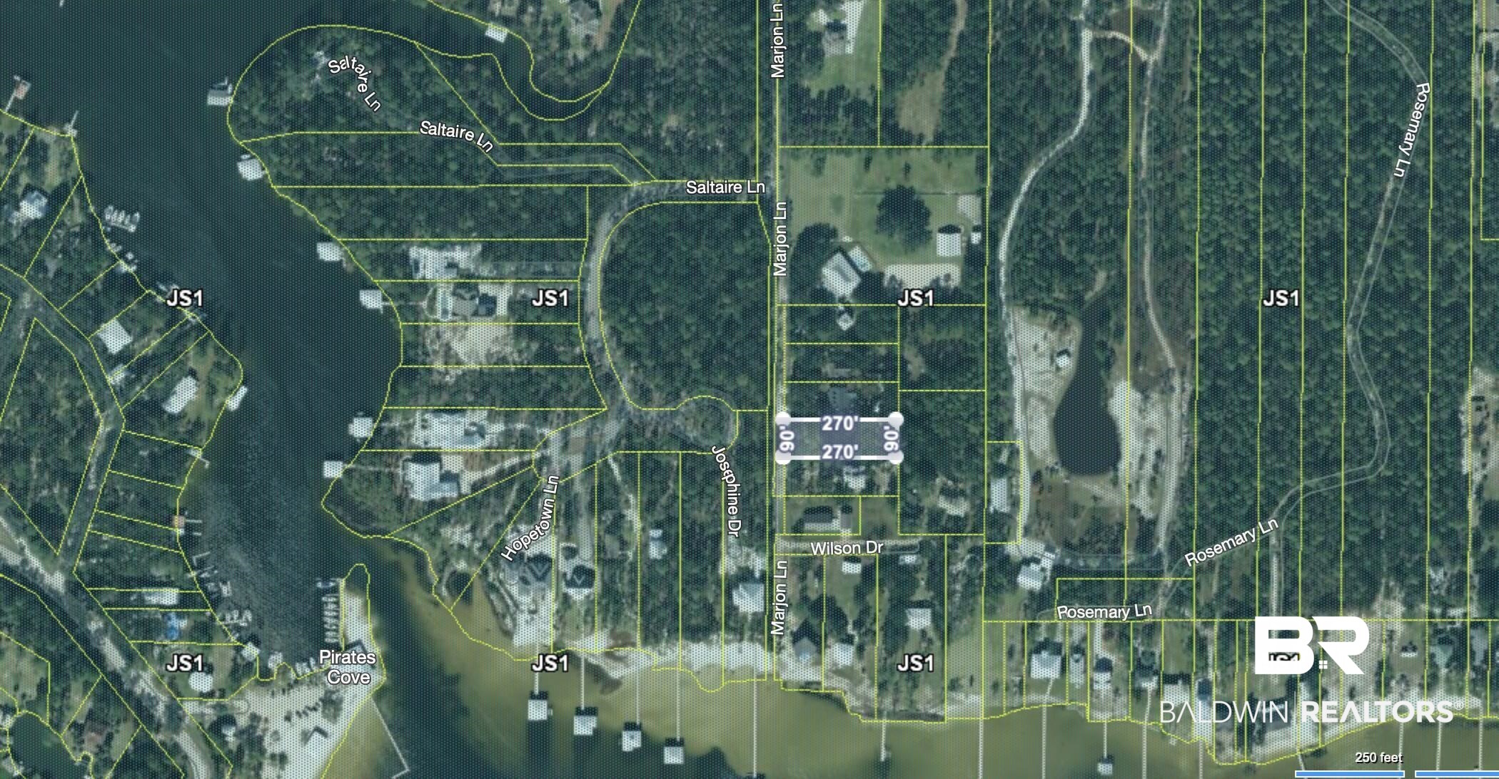 0 Marjon Lane Elberta, AL 36530 - Photo 8 of 11 aerial view
