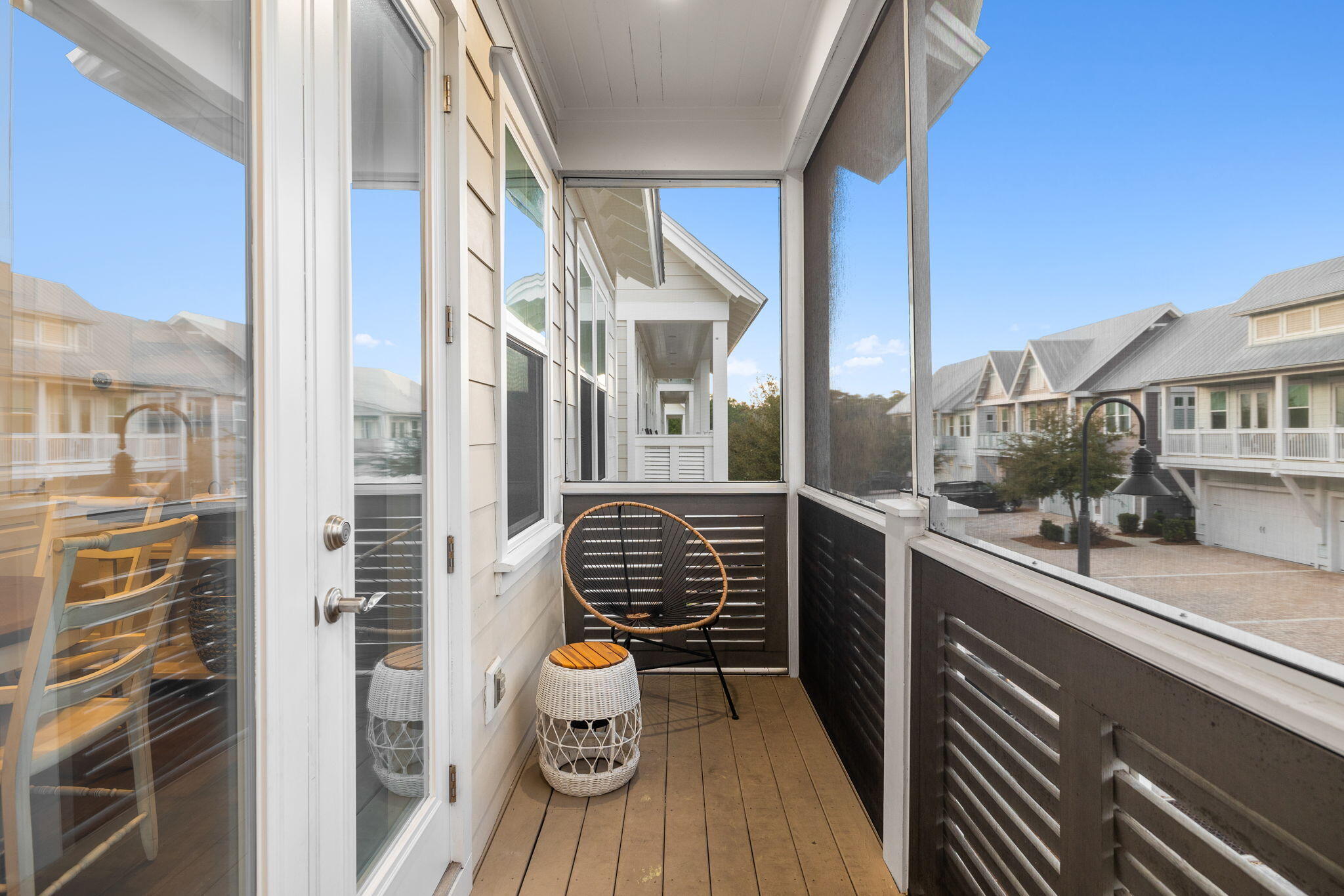67 Milestone Dr Inlet Beach, Unit C Inlet Beach, FL 32461 - Photo 24 of 39 a view of balcony with furniture