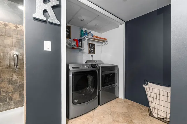 a view of storage and utility room