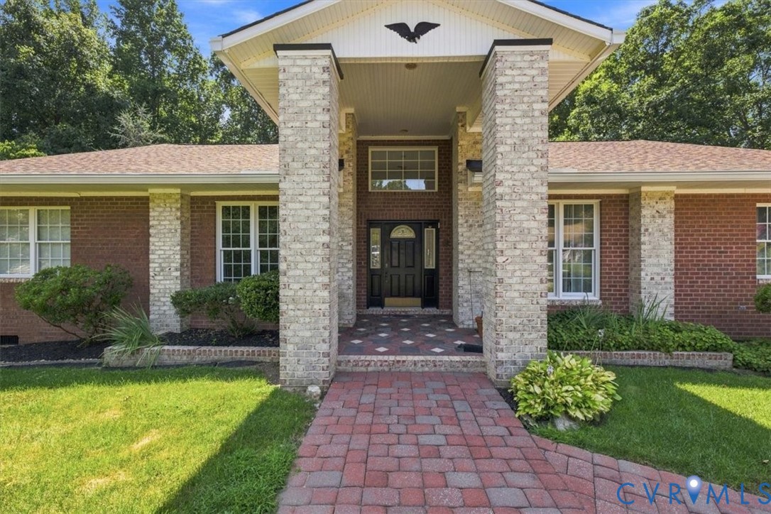 12600 Lilking Road Chester, VA 23831 - Photo 1 of 33 Welcoming brick and stone facade featuring a cente
