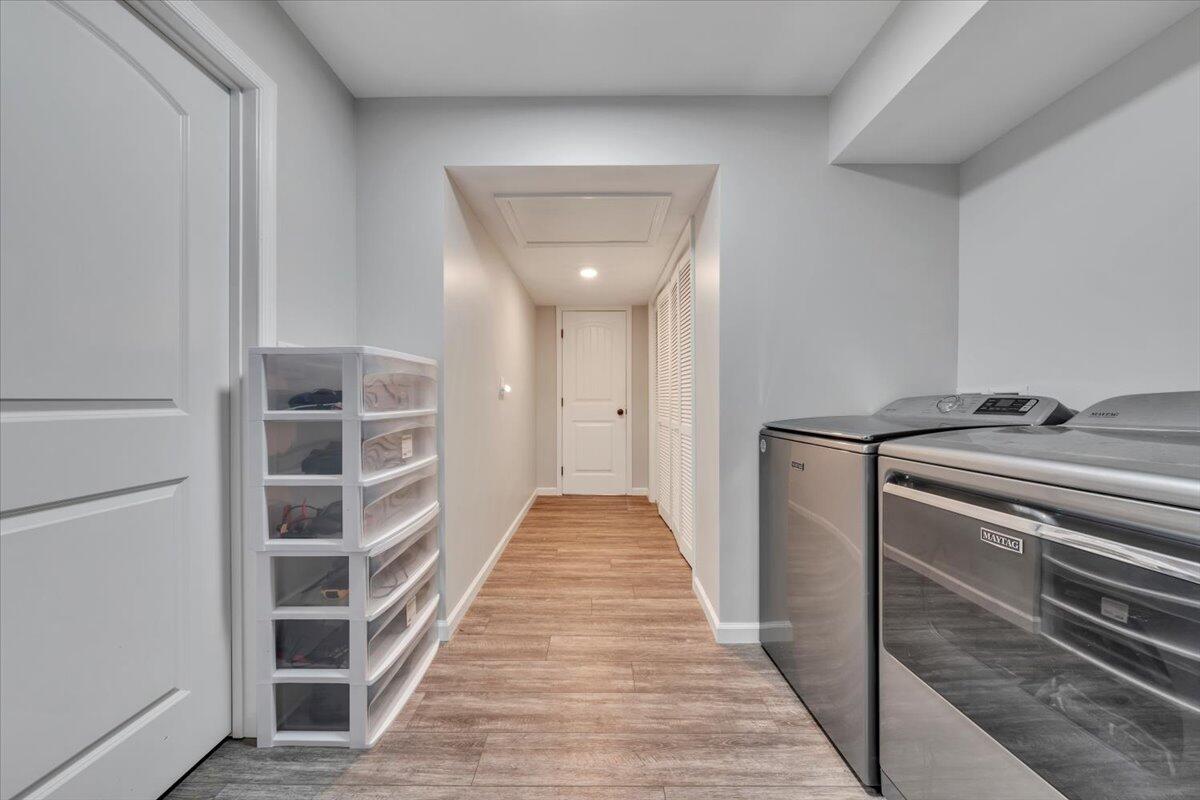 4018 Hazelridge Road Northwest Roanoke, VA 24012 - Photo 32 of 59 a view of a hallway with wooden floor and entryway