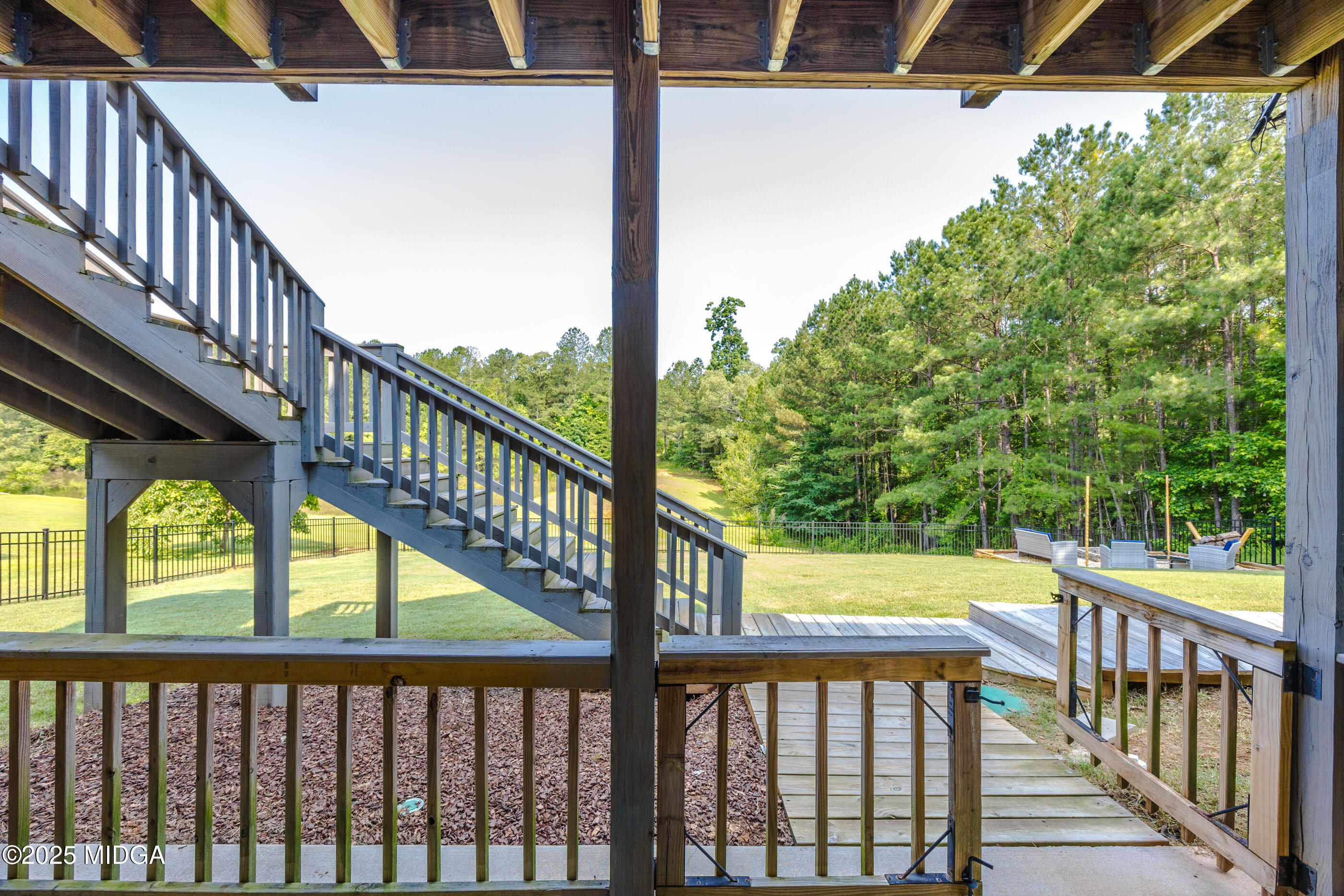 36 River Rapids Drive Forsyth, GA 31029 - Photo 38 of 57 a view of balcony with wooden floor
