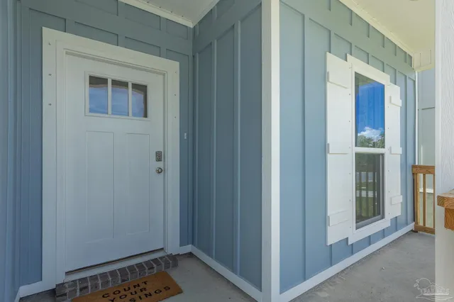 a view of an entryway door