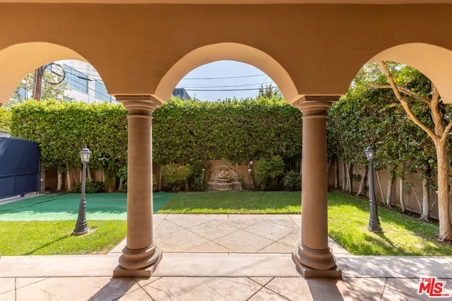 a view of a with plants