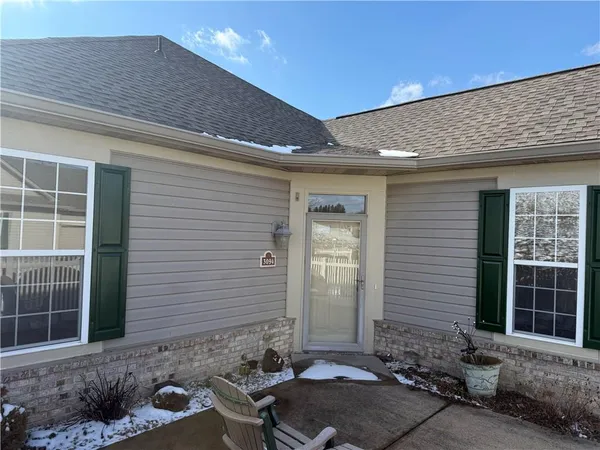 a front view of a house