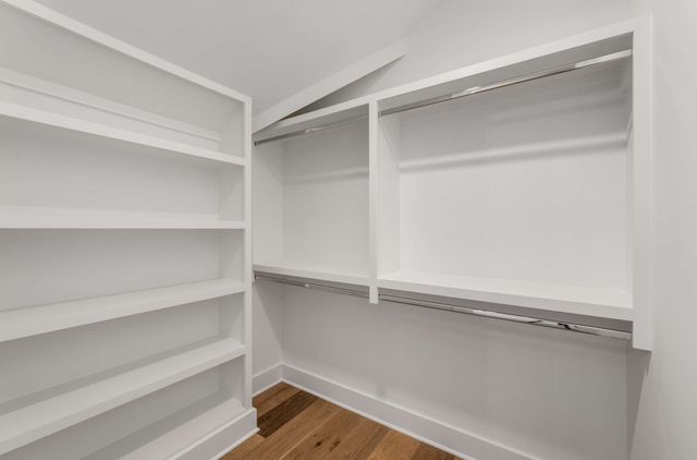 walk in closet with window