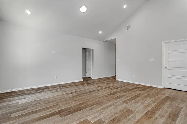 a view of an empty room