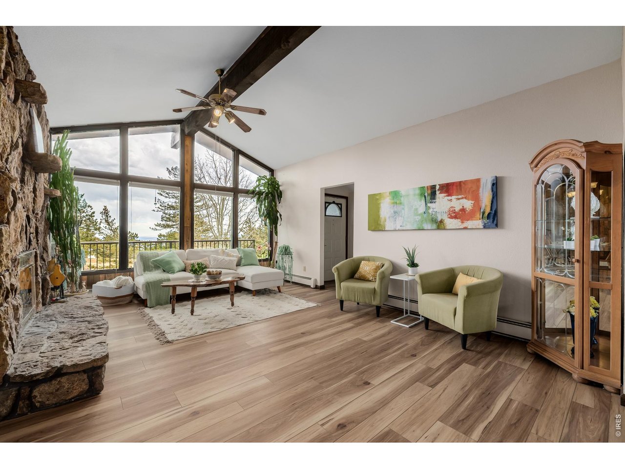 37 High View Lane Boulder, CO 80302 - Photo 11 of 50 a living room with furniture and wooden floor