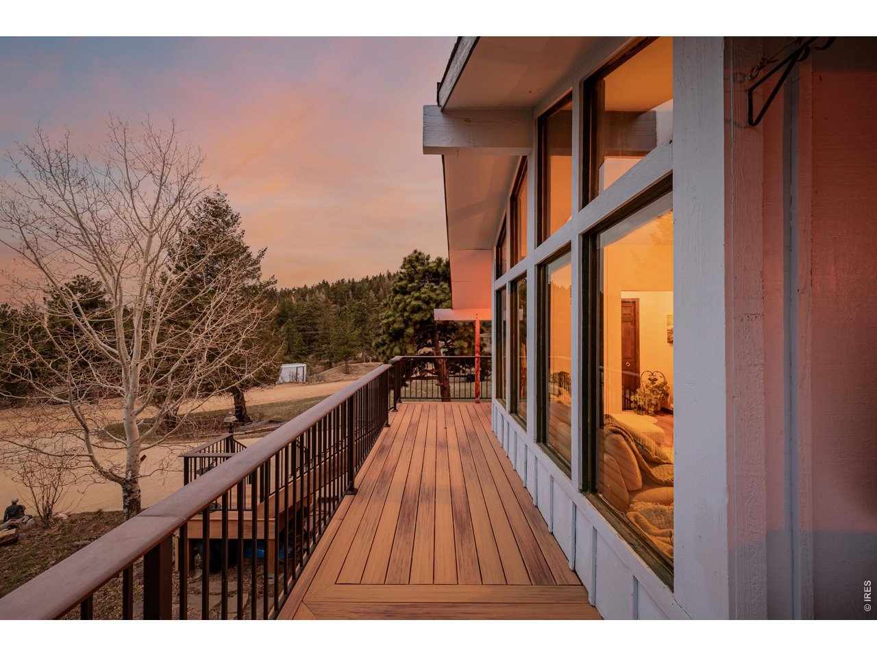 37 High View Lane Boulder, CO 80302 - Photo 37 of 50 a view of balcony with wooden floor and fence