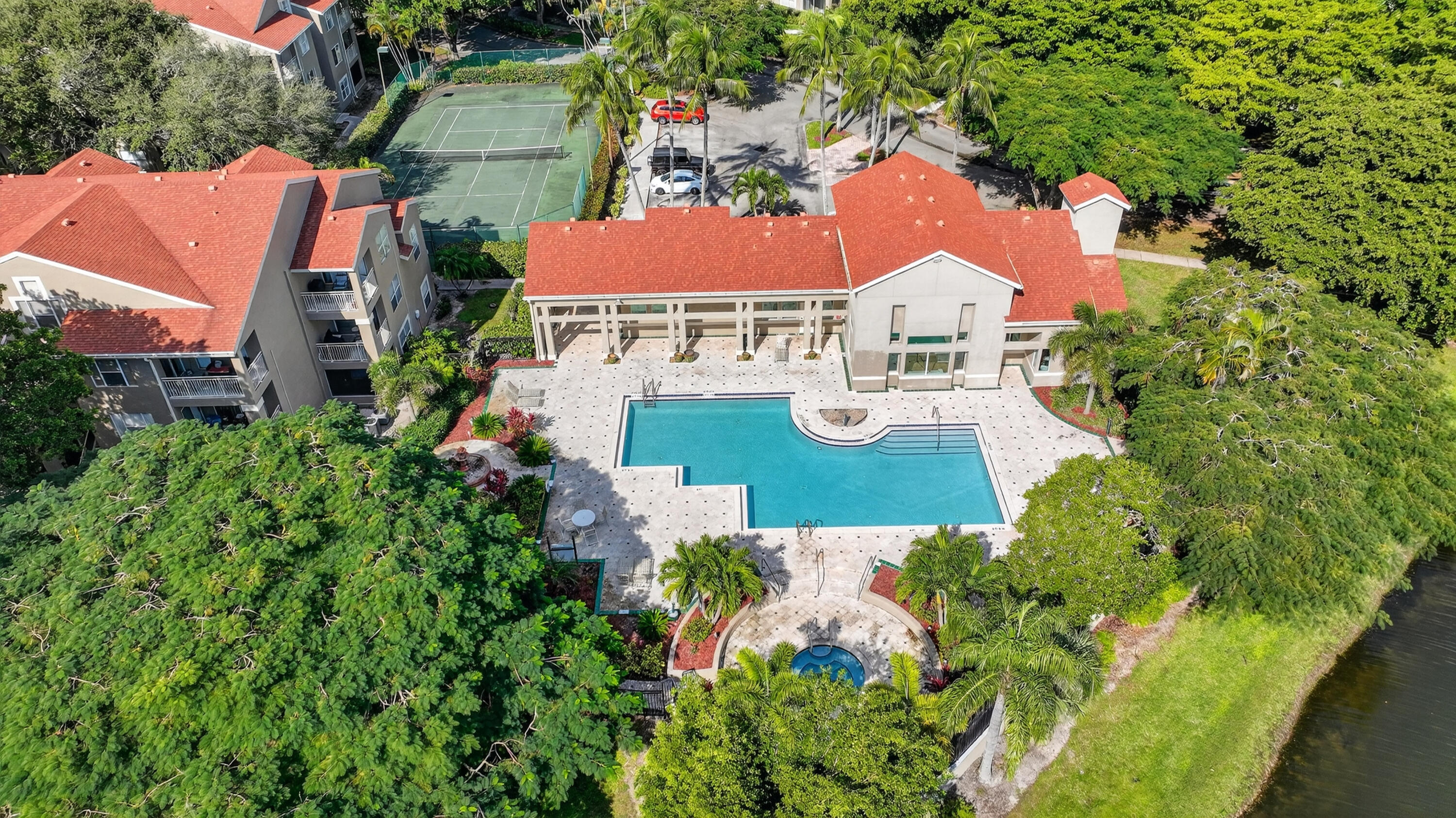 1740 Palm Cove Boulevard, Unit 4307 Delray Beach, FL 33445 - Photo 24 of 31 an aerial view of house with yard